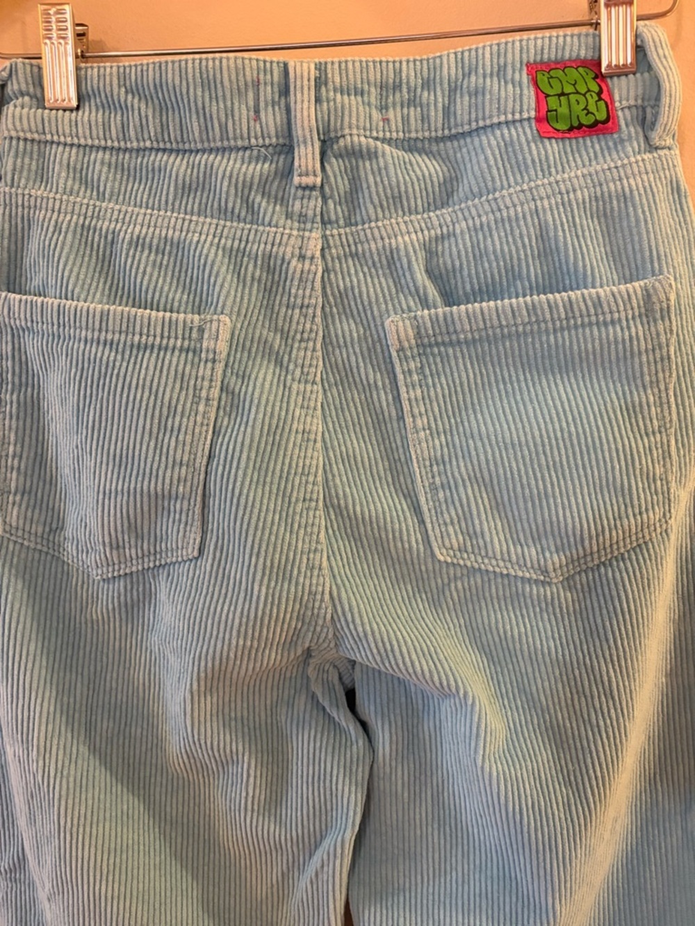 Empyre Tori Blue Corduroy women’s skateboard jeans, Sz 2, fit bigger. - Picture 4 of 12